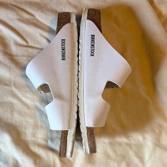 Birkenstock Arizona Big Buckle White Double-Strap Sandals, Sz 41 - Picture 3 of 7